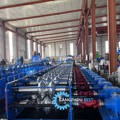 Ketebalan baja 4mm Besi Perubahan cepat 2&amp;3 Gelombang Crash Barrier Roll Forming Machine