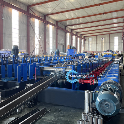 Ketebalan baja 4mm Besi Perubahan cepat 2&amp;3 Gelombang Crash Barrier Roll Forming Machine
