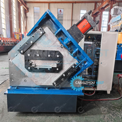 Self Lock Double Head Galvanized Steel 1.2mm Ketebalan Baja Pintu Frame Roll Forming Mesin