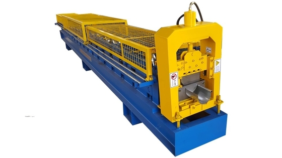Hidrolik Aluminium Steel Rain Talang Mesin Roll Forming, Rain Pipa Forming Machine