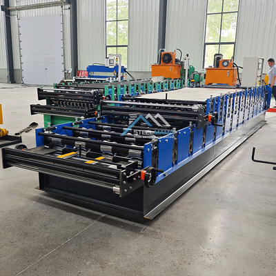 Daya hidrolik 5.5kw Warna Atap Lapisan Ganda IBR Corrugated Tile Roll Forming Machine
