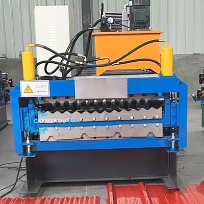Otomatis Pemotongan Daya Hidrolik Profil Baja Lapisan Double Roofing Roll Forming Machine