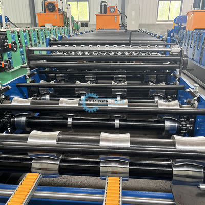 Otomatis Pemotongan Daya Hidrolik Profil Baja Lapisan Double Roofing Roll Forming Machine
