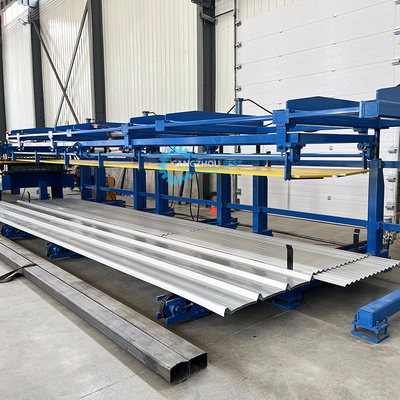 Full Auto Hydraulic Power 4kw Dua Lapisan Roofing Roofing Tile Roll Forming Machine