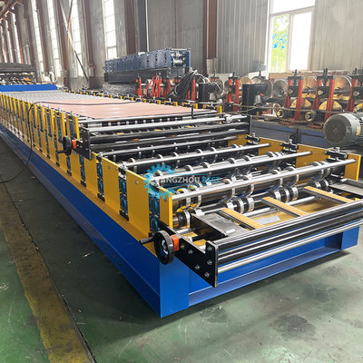 Full Auto Hydraulic Power 4kw Dua Lapisan Roofing Roofing Tile Roll Forming Machine