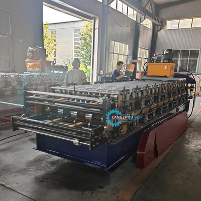 1000mm Lebar Koil IBR lembaran profil baja bergelombang Double Layer Roll Forming Machine