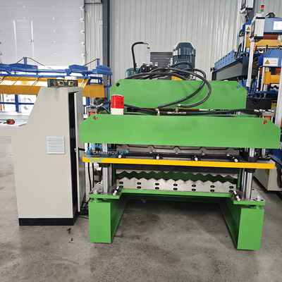 Kecepatan Stabil Otomatis PPGI Ridge Cap Roll Forming Machine Dengan 15-16 Stasiun