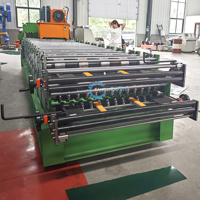 Kecepatan Stabil Otomatis PPGI Ridge Cap Roll Forming Machine Dengan 15-16 Stasiun