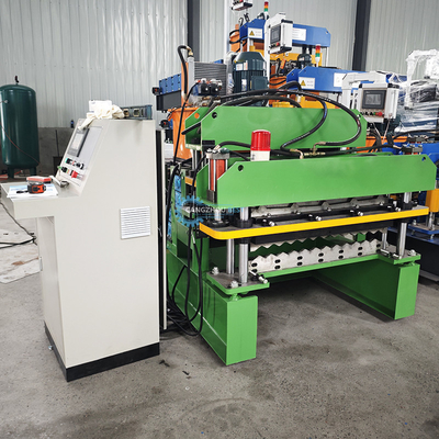 Kecepatan Stabil Otomatis PPGI Ridge Cap Roll Forming Machine Dengan 15-16 Stasiun