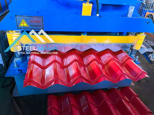 Steel Roof Sheet glazed tile roll forming machine With Different Forms Mesin untuk membentuk lembaran atap dengan berbagai bentuk