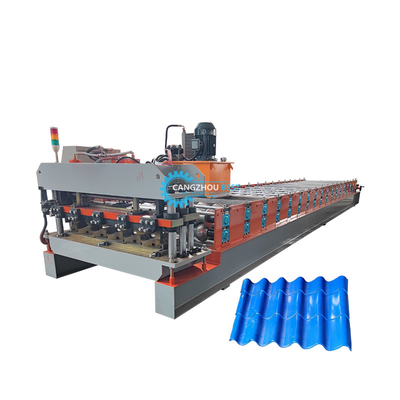 Mesin Pembentuk Roof Tile Roll untuk Produksi Lembar Dinding Atap Baja
