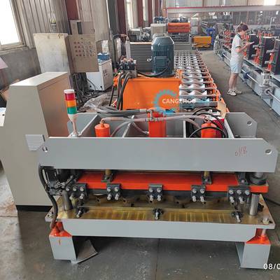 Mesin Pembentuk Roof Tile Roll untuk Produksi Lembar Dinding Atap Baja
