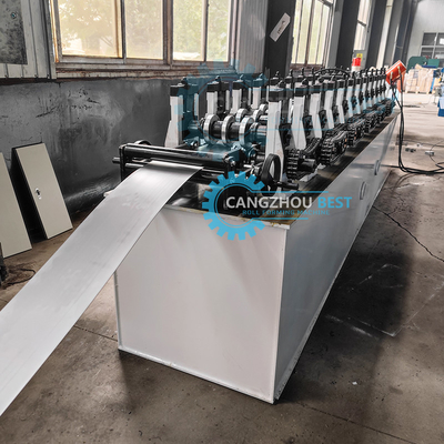 Profil logam Galvanis C Channel Membuat Roll Forming Mesin