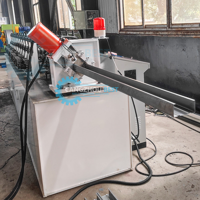 Profil logam Galvanis C Channel Membuat Roll Forming Mesin