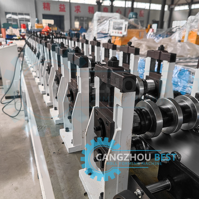 Profil logam Galvanis C Channel Membuat Roll Forming Mesin