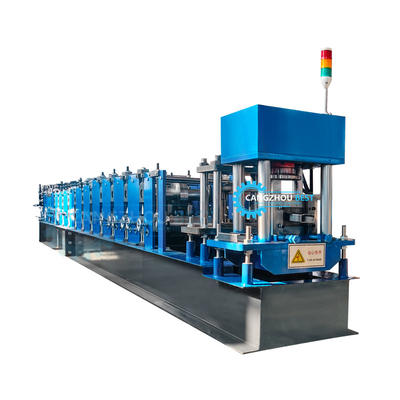 Steel Profile Channel Roll Forming Machine Mengubah Ukuran C Purlin 80-300mm Ukuran Web