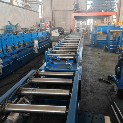 Hydraulic Cutting Self Lock Galvanized Steel Door Frame Roll Forming Machine Mesin untuk Membentuk Kerangka Pintu Baja