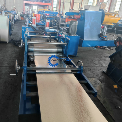 Sistem Kontrol PLC Bangunan Baja Galvanized Self Lock Door Frame Roll Forming Machine