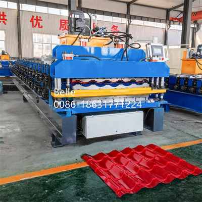 Aluminium Steel Hydraulic Cutting Tile Roll Forming Machine