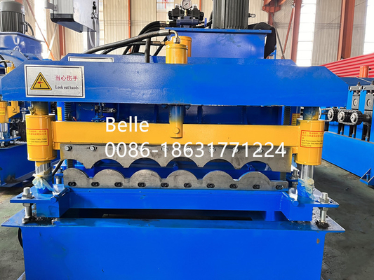 9-11 Baris mesin atap dengan 300H Baja dan 8-12m / min Produktivitas