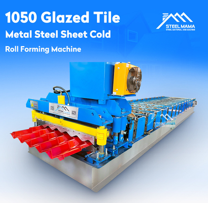 Transmisi Rantai 3,5T Mesin Roll Forming Genteng 1000mm