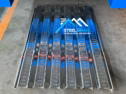1250mm lebar lantai dek roll membentuk mesin dengan panjang pemotongan disesuaikan dan tipe pemotongan hidrolik