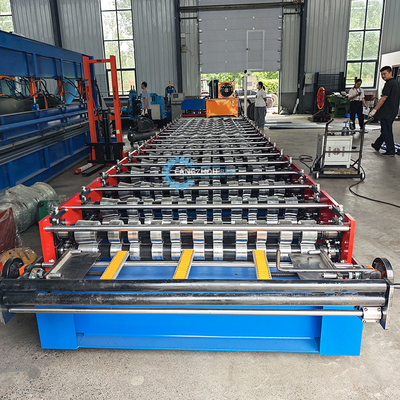 PPGI GI Steel Profile Zee Tile Roll Forming Machine Dengan Keakuratan Tinggi Dalam 1mm