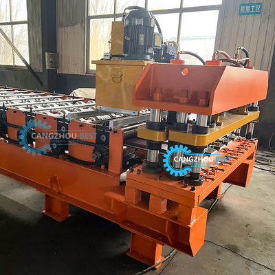 Steel Profile Populer Rusisa Desain Warna Steel Roofing Tile Roll Forming Machine