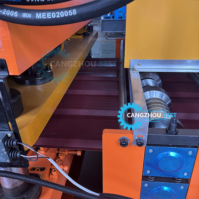Hydraulic Cutting 5.5kw Power Color Steel Profile Rusia Mesin Membentuk Roll Tile