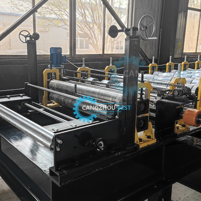 Hydraulic Cutting Trapezoid Step Tile Making Roll Forming Machine Mesin untuk membuat ubin