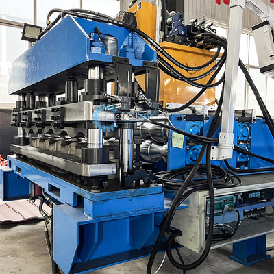 PLC Control Color Profile Roof Tile Roll Forming Machine Rusia Gear Box Transmission
