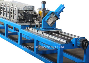 Mesin Pembentuk Gulungan Stud Dan Track Kontrol PLC Jenis Pemotongan Gergaji Terbang