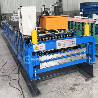 Kamerun Popular Color Steel Roof Sheet Profile Double Layer Roof Roll Forming Machine