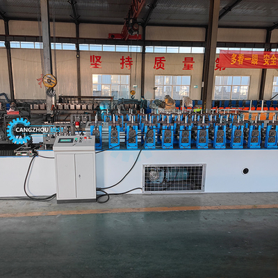 Mesin Forming Rol Stainless Steel Stud And Track dengan Toleransi Pemotongan ±2mm dan Omron Encoder