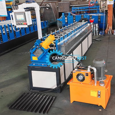 7.5*1.2*1.5m Sistem Pemotongan Hidraulik Stud Dan Track Roll Forming Machine dengan Toleransi Pemotongan ±2mm