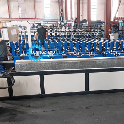 7.5*1.2*1.5m Sistem Pemotongan Hidraulik Stud Dan Track Roll Forming Machine dengan Toleransi Pemotongan ±2mm