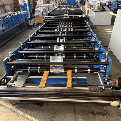 Profil Baja Lapisan Ganda Rib Tinggi Zimbabwe Popular Roofing Sheet Roll Forming Machine