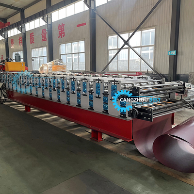 Eropa Warna Bamboo Roof Tile IBR Roof Sheet Double Layer Roll Forming Machine