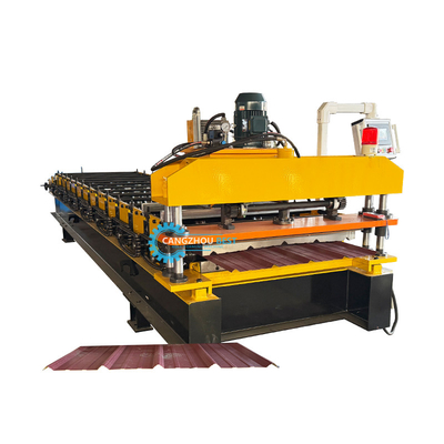 Meksiko Satu Lapisan PLC Control System Roofing Sheet Roll Forming Machine