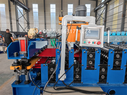 Delta PLC 15-20m/Min Kecepatan Mesin Forming Roll Layer Ganda Desain Mesra Pengguna