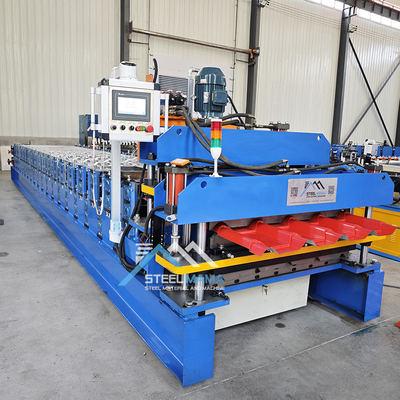 Steel Tile Double Layer Roll Forming Machine Delta PLC (Mesin Membentuk Gulung Lembar Baja Dua Lapisan)