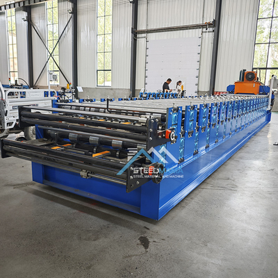 Steel Tile Double Layer Roll Forming Machine Delta PLC (Mesin Membentuk Gulung Lembar Baja Dua Lapisan)