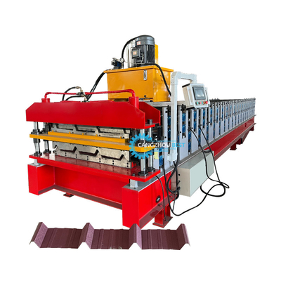 Otomatis Operasi Steel Tile Roof Sheet Machine Untuk produksi halus