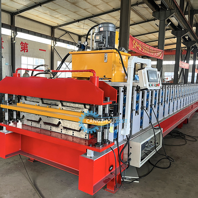 Otomatis Operasi Steel Tile Roof Sheet Machine Untuk produksi halus