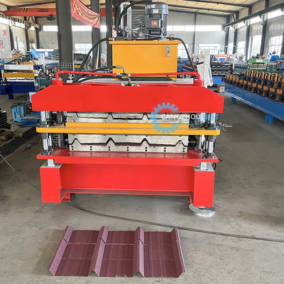 Otomatis Operasi Steel Tile Roof Sheet Machine Untuk produksi halus