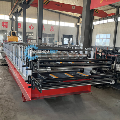 Otomatis Operasi Steel Tile Roof Sheet Machine Untuk produksi halus