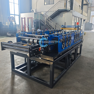 Color Steel Auto Change Size Portable Standing Seam Roof Sheet Roll Forming Machine (Mesin Membentuk Lembar Atap Berdiri)