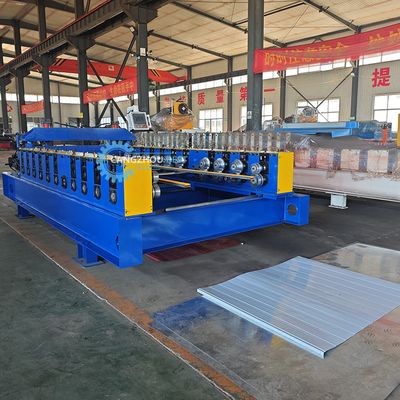 Otomatis Mengubah Ukuran Panel Tembok Steel Profile Roll Forming Machine Untuk PPGI GI