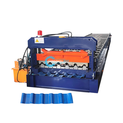 Rusia Popular H44 Steel Profile Galvanized Roofing Panel Roll Forming Machine