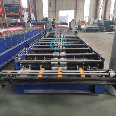 Rusia Popular H44 Steel Profile Galvanized Roofing Panel Roll Forming Machine